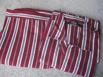 Donkerrode herenpyjama, mt 54 z.g.a.n beschikbaar voor biedingen