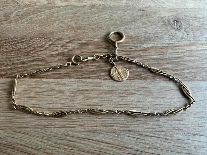 Double horlogeketting, gemerkt double garanti + meesterteken, Sieraden, Tassen en Uiterlijk, Horloges | Antiek, Zakhorloge, Overige merken