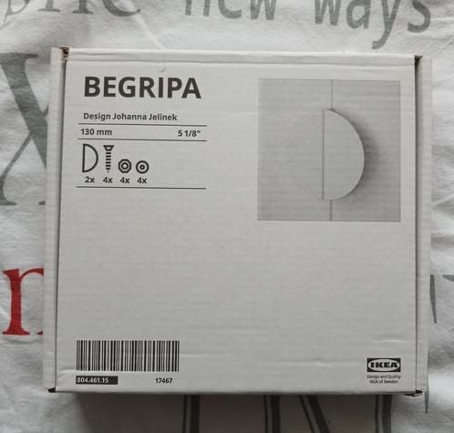 Nieuw in doos: Ikea handgrepen BEGRIPA wit, Doe-het-zelf en Verbouw, Hang- en Sluitwerk, Nieuw, Overige typen, Verzenden