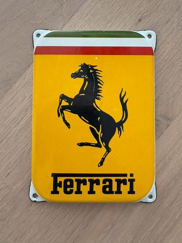 Ferrari emaille bord beschikbaar voor biedingen