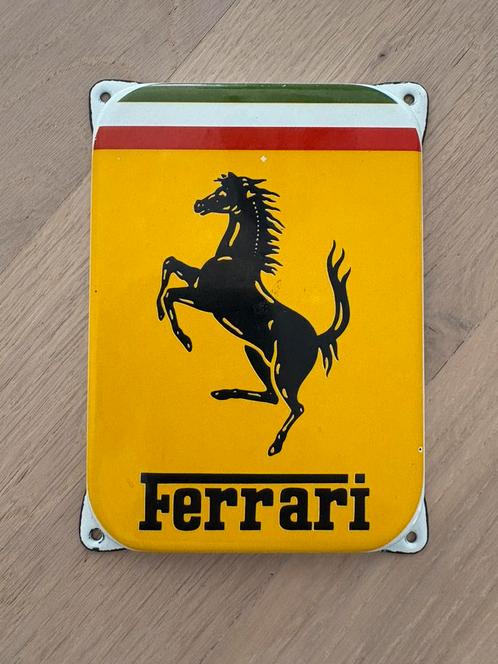 Ferrari emaille bord, Antiek en Kunst, Antiek | Emaille, Verzenden