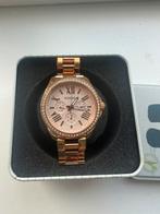 Fossil horloge rosegoud, Staal, Fossil, Ophalen of Verzenden, Zo goed als nieuw