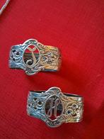 Verzilverde servetringen Gero, oud Hollands motief, Ophalen of Verzenden