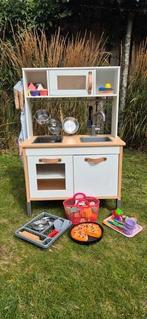 IKEA kinderkeukentje DUKTIG incl veel toebehoren, Ophalen, Gebruikt, Hout, Speelkeuken