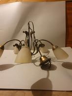 Hanglampje 40/50 jaren, Huis en Inrichting, Lampen | Kroonluchters, Ophalen of Verzenden, Zo goed als nieuw, Glas, 40/50jaren