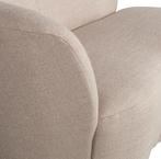 Fauteuil stone links geweven stof zand, Huis en Inrichting, Fauteuils, Ophalen, 75 tot 100 cm, Zo goed als nieuw, Stof