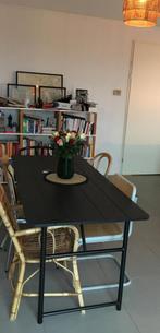 VT wonen eettafel zwart., Ophalen, Gebruikt, 50 tot 100 cm, Vijf personen of meer