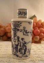 Vintage opaline de Lubin flesje met Toile de Jouy print", Antiek en Kunst, Curiosa en Brocante, Ophalen of Verzenden