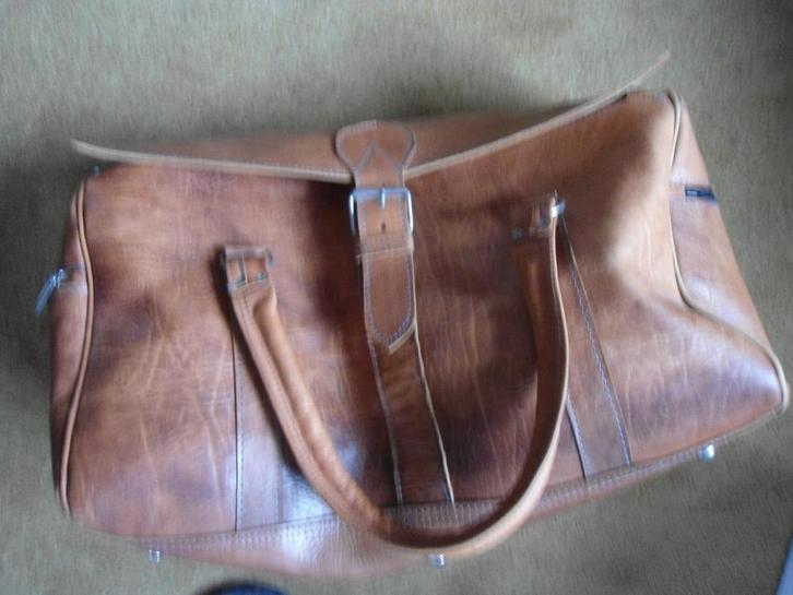 Leren tas in hele mooie staat, Sieraden, Tassen en Uiterlijk, Tassen | Damestassen, Zo goed als nieuw, Overige typen, Bruin, Ophalen of Verzenden