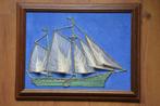 Vintage  Zeilschip in String Art jaren '70, Ophalen, Gebruikt