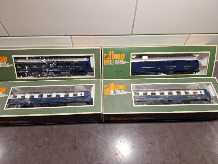 Lima Wagon Lits rijtuigen set, Hobby en Vrije tijd, Modeltreinen | H0, Gebruikt, Wagon, Gelijkstroom, Lima, Analoog, Ophalen