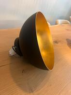 Plafondlamp Zwart mat goude binnenkant, Ophalen, Gebruikt, Metaal, Industrieel