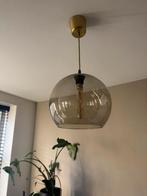 IKEA Hanglamp rookkleur glas & messing afwerking, Huis en Inrichting, Lampen | Hanglampen, Ophalen, Zo goed als nieuw, Glas, Minder dan 50 cm