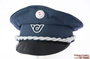 Vintage Oostenrijkse uniform pet Slama-Kappe blauw 55 = S beschikbaar voor biedingen