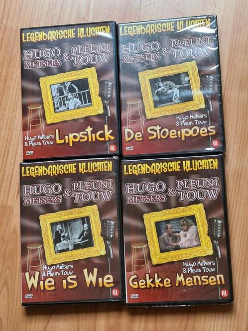 Hugo Metsers & Pleuni Touw - 4 DVD Box Nieuw, Cd's en Dvd's, Dvd's | Cabaret en Sketches, Nieuw in verpakking, Tv-programma of Sketches