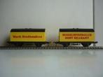 2 leuke aparte Fleischmann H0 goederenwagons, Hobby en Vrije tijd, Gebruikt, Gelijkstroom, Fleischmann, Wagon