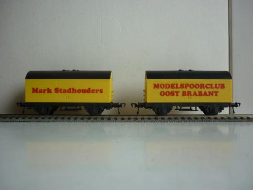 2 leuke aparte Fleischmann H0 goederenwagons, Hobby en Vrije tijd, Modeltreinen | H0, Gebruikt, Wagon, Gelijkstroom, Fleischmann