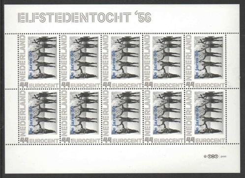Nostalgie op postzegels Jaren '50: Elfstedentocht 1956, Postzegels en Munten, Postzegels | Nederland, Postfris, Na 1940, Ophalen of Verzenden