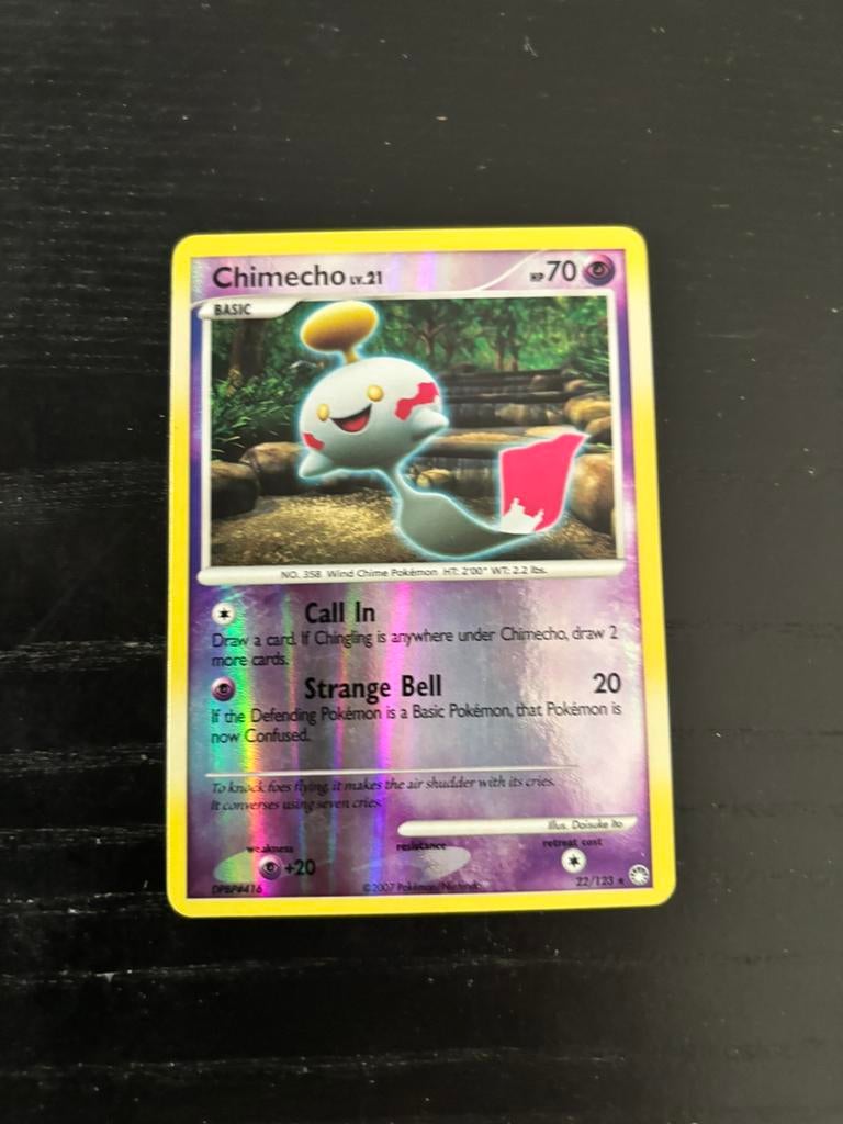 Pokémon Kaarten Chimecho Reverse Holo 22/123 Mysterious Trea, Ophalen of Verzenden, Zo goed als nieuw, Meerdere kaarten