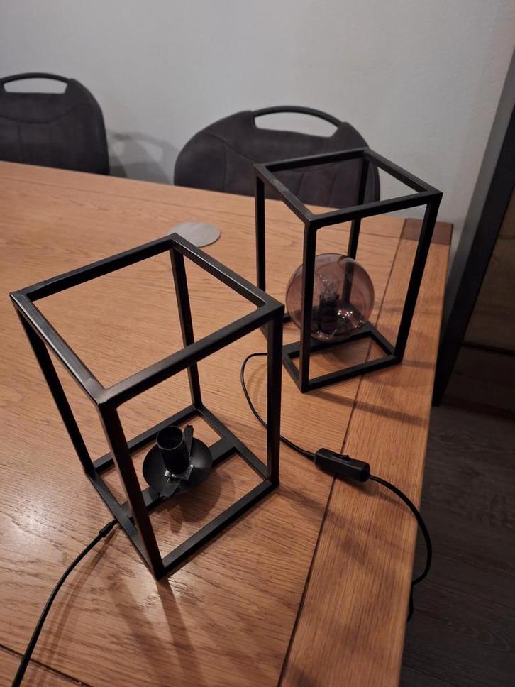 Tafellampen set - industrieel design, Huis en Inrichting, Lampen | Tafellampen, Ophalen of Verzenden