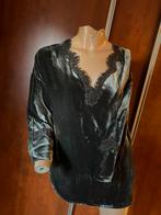 GOLD HAWK top met kant maat m origineel ZGAN FLUWEEL, Maat 38/40 (M), Gold hawk, G, B