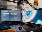 Samsung Odyssey G9 QLED Gaming Monitor, Computers en Software, Monitoren, Hoofdtelefoonaansluiting, Zo goed als nieuw, HDMI, Quad HD (2K)
