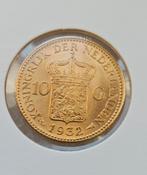 Gouden tientje 1932 wilhelmina, Ophalen of Verzenden, Koningin Wilhelmina, 10 gulden, Goud