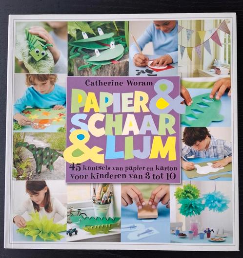 Catherine Woram - Papier en schaar en lijm, Boeken, Kinderboeken | Jeugd | onder 10 jaar, Zo goed als nieuw, Ophalen