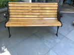 Giet ijzer bankje, Tuin en Terras, Tuinbanken, Ophalen, Zo goed als nieuw, Hout
