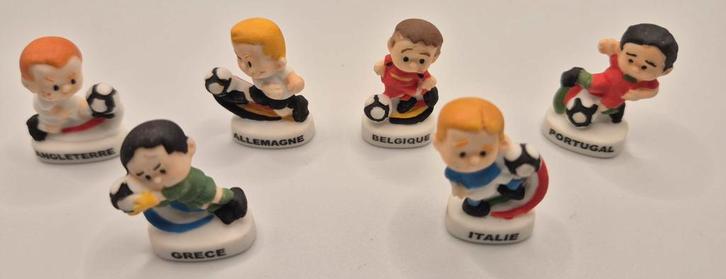 6 Voetbal Fèves EK 2000, Verzamelen, Poppetjes en Figuurtjes, Ophalen of Verzenden