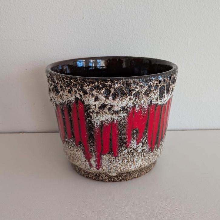 Vintage bloempot 806-14  Scheurich W. Germany Lora, Tuin en Terras, Bloempotten, Gebruikt, Aardewerk, Binnen, Minder dan 40 cm