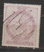 Groot Brittannië - Inland Revenue 1p queen victoria, Ophalen of Verzenden, Gestempeld