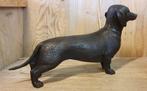 TECKEL / 2 MATEN / TEKKEL/ HOND / TUINBEELD/, Nieuw, Info@huisentuindecoratiemarie.nl, Dierenbeeld, Huis en tuin decoratie Marie