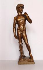 Vintage Broze beeld van David van Michelangelo, Antiek en Kunst, Antiek | Koper en Brons, Ophalen of Verzenden, Brons