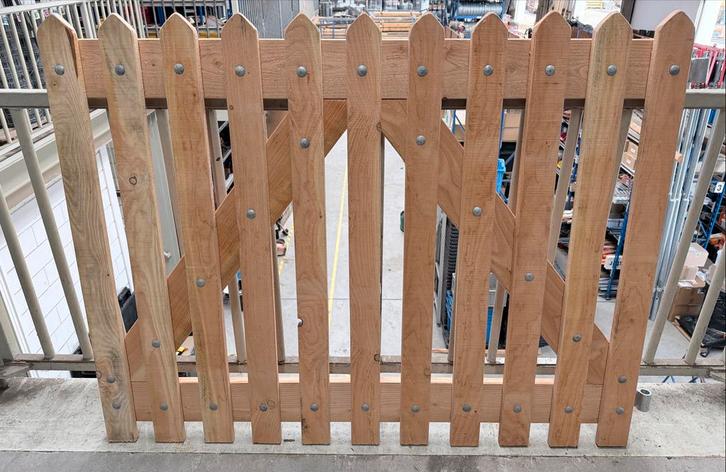 Luxe Lariks Douglas Poort 160x125cm, Tuin en Terras, Tuinhekken en Hekwerk, Nieuw, Tuinhek, Hout, Met poort, Ophalen