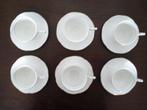 Koffieservies porselein 6-delig, Huis en Inrichting, Keuken | Servies, Ophalen, Zo goed als nieuw, Effen, Kop(pen) en/of Schotel(s)