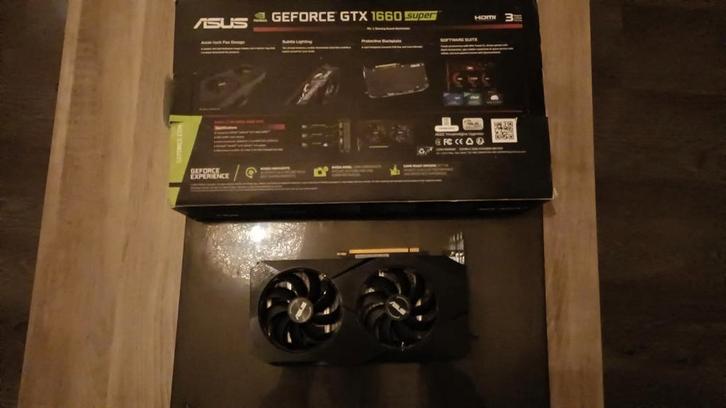 Asus GTX 1660 Super 6GB OC Grafische Kaart, Computers en Software, Videokaarten, Gebruikt, Nvidia, PCI-Express 3.0, GDDR6, HDMI