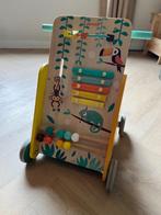 Janod loopwagen, Kinderen en Baby's, Speelgoed | Houten speelgoed, Ophalen, Gebruikt, Duw- of Trekspeelgoed