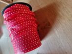 GROTE ROL LINT ROOD MET WITTE STIPPEN POLKADOT, Ophalen of Verzenden, Nieuw