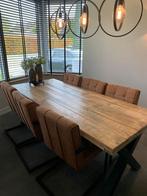 Houten eettafel, Ophalen of Verzenden, Zo goed als nieuw, Modern