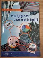 Praktijkgericht onderzoek in bedrijf, Boeken, Studieboeken en Cursussen, Jan Leen, Jef Mertens, Zo goed als nieuw, Beta, HBO