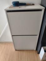Witte schoenenkast - 2 vakken, Huis en Inrichting, Kasten | Schoenenkasten, Ophalen, Zo goed als nieuw, Modern