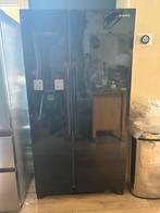 Zwarte Amerikaanse Koelkast - Daewoo, Witgoed en Apparatuur, Ophalen, Gebruikt, 200 liter of meer, 60 cm of meer