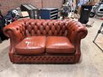 Chesterfield bankje 2 zits, Huis en Inrichting, Banken | Bankstellen, Ophalen, Gebruikt, 150 tot 200 cm, Tweepersoons