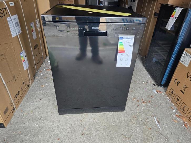 Nieuwe zwarte zuinige luxe vaatwasser met besteklade 60 cm B, Witgoed en Apparatuur, Vaatwasmachines, Nieuw, Vrijstaand, Minder dan 85 cm
