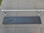 Wandplank zwart met metalen frame, Ophalen of Verzenden, Nieuw