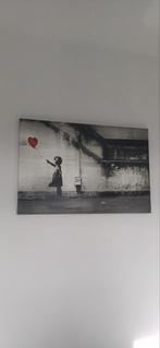 Banksy canvas - Meisje met Rode Ballon, Ophalen, 50 tot 75 cm, Schilderij