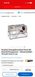 Ferplast knaagdierkooi, Kooi, Minder dan 75 cm, Zo goed als nieuw, Hamster