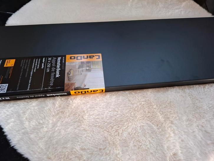 CanDo Zwarte Vensterbank - 97cm Breed, Makkelijk op Maat, Doe-het-zelf en Verbouw, Hout en Planken, Ophalen of Verzenden