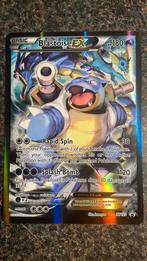 Blastoise EX XY122 - Black Star Promo - Jumbo Card, Ophalen of Verzenden, Zo goed als nieuw, Losse kaart, Foil